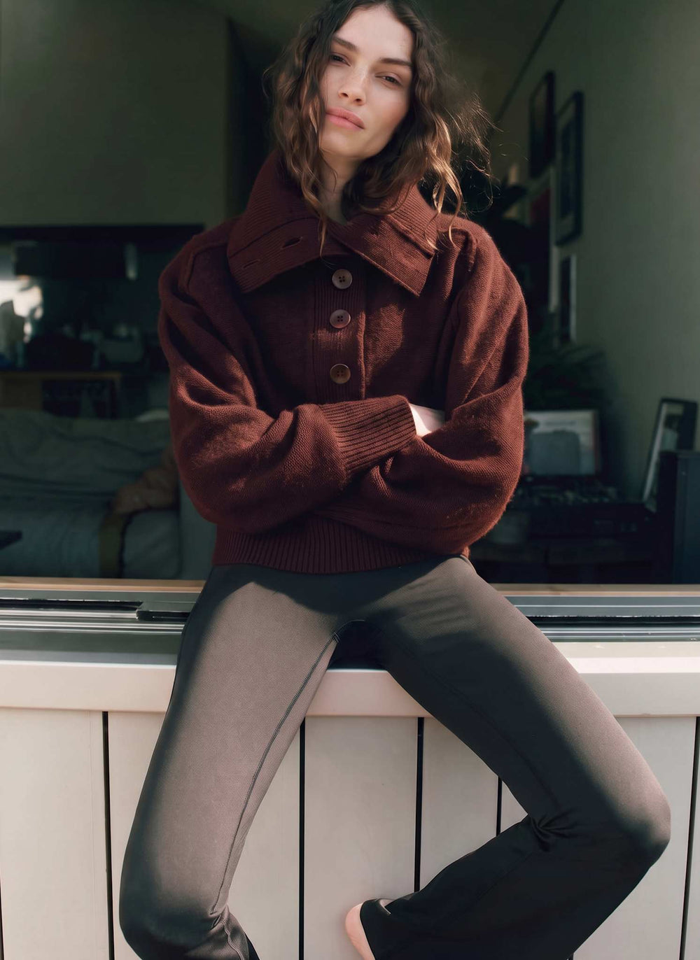Slow Living Wool Cashmere Button Jumper