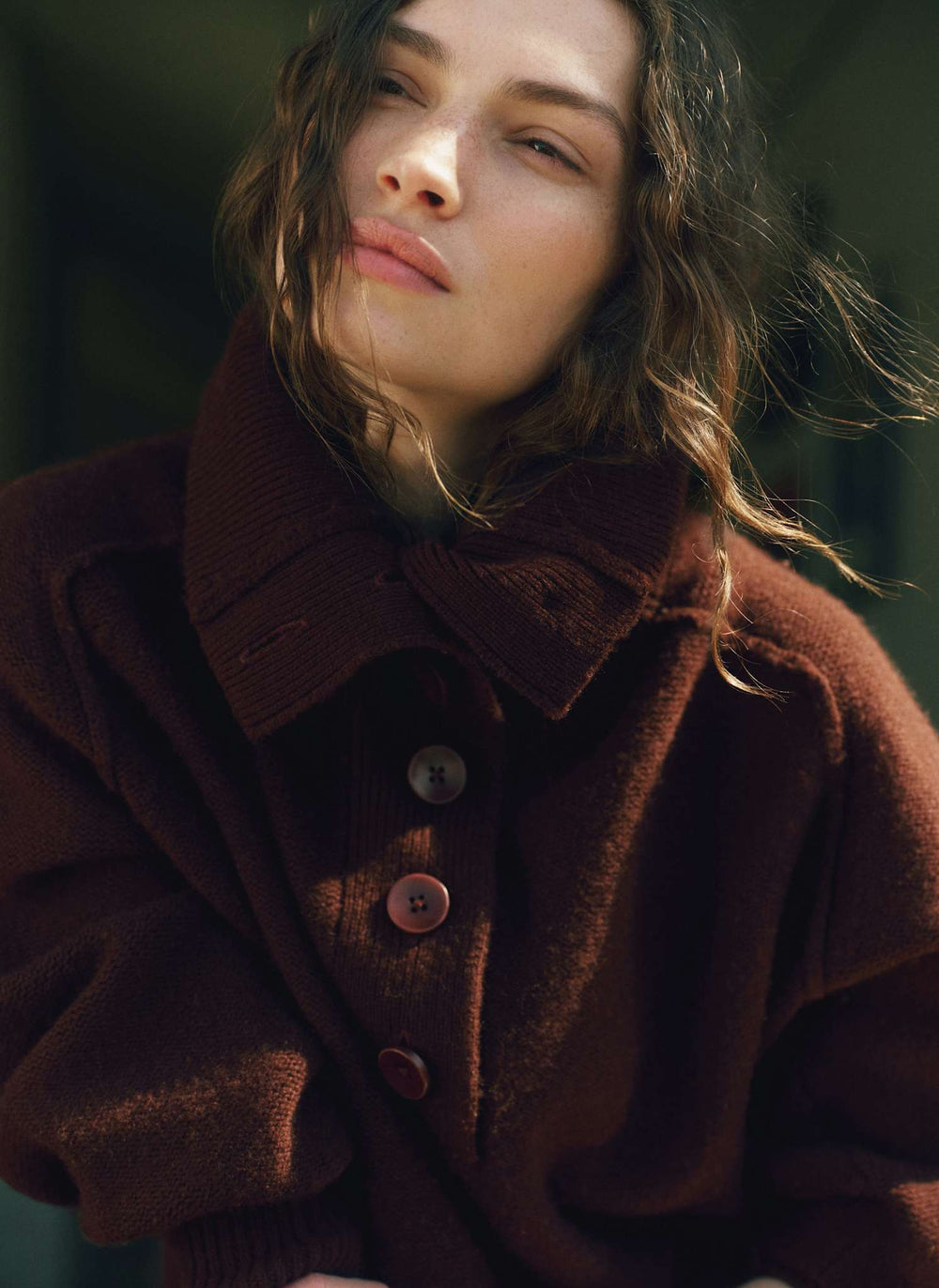 Slow Living Wool Cashmere Button Jumper