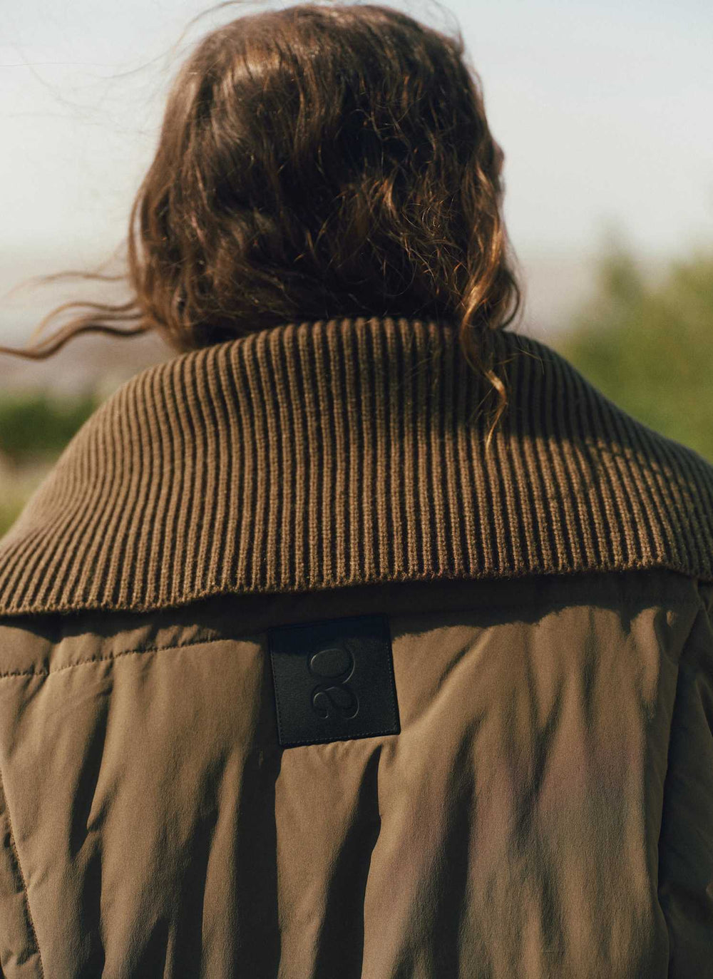 Roam Knitted Collar Padded Jacket