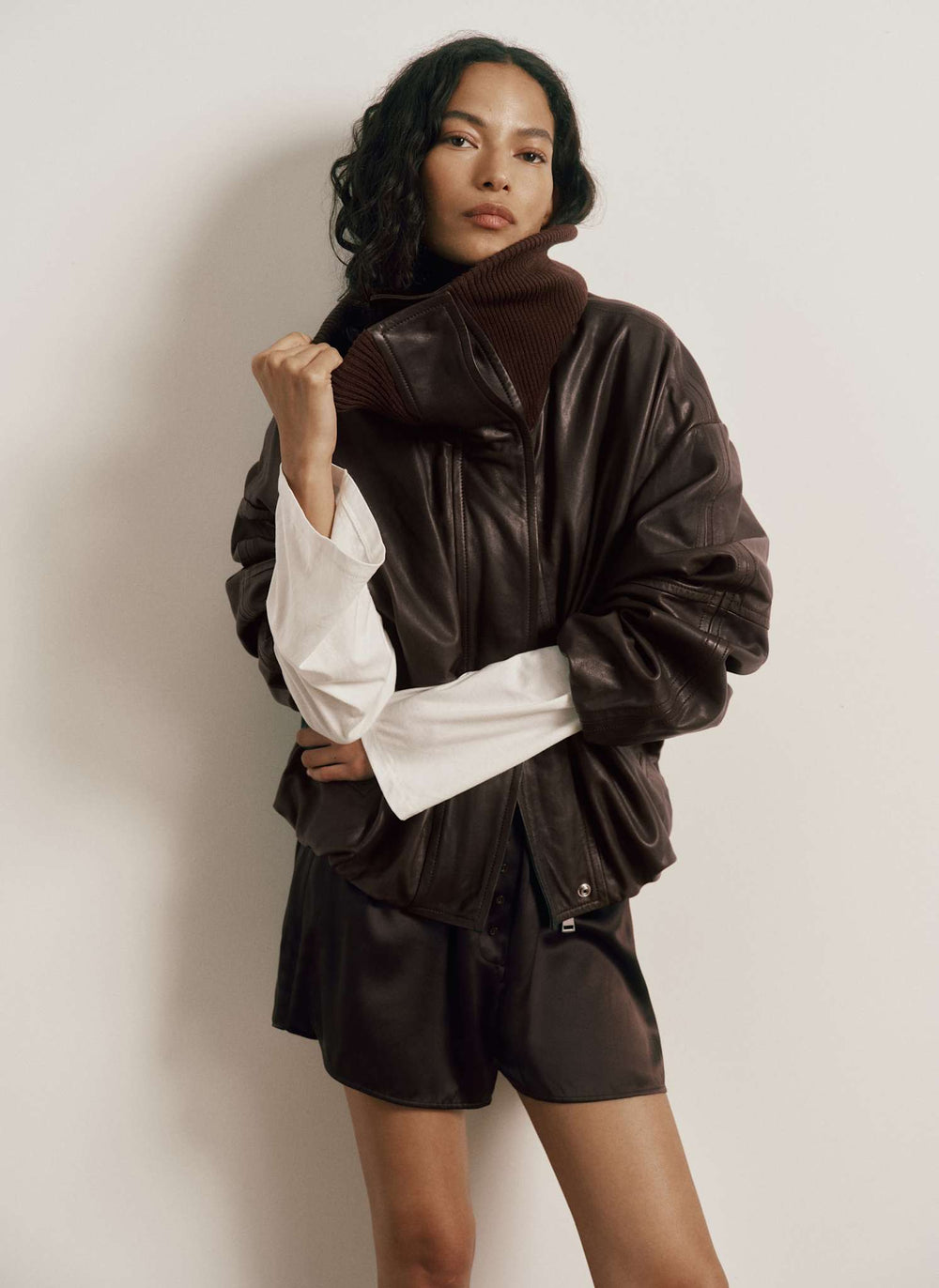 Lambskin Leather Bomber