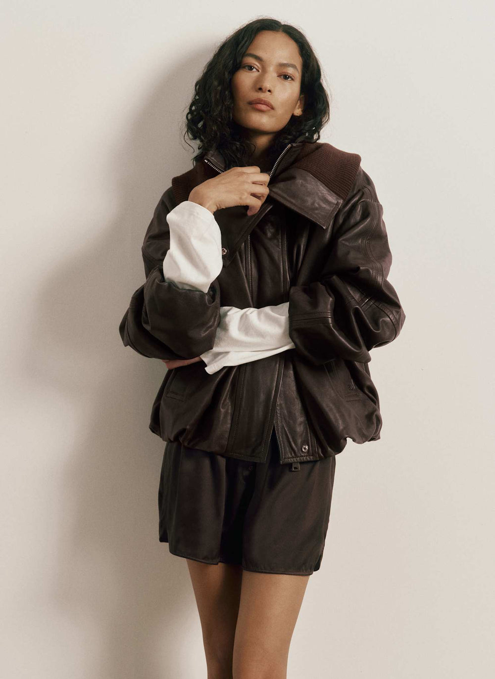 Lambskin Leather Bomber
