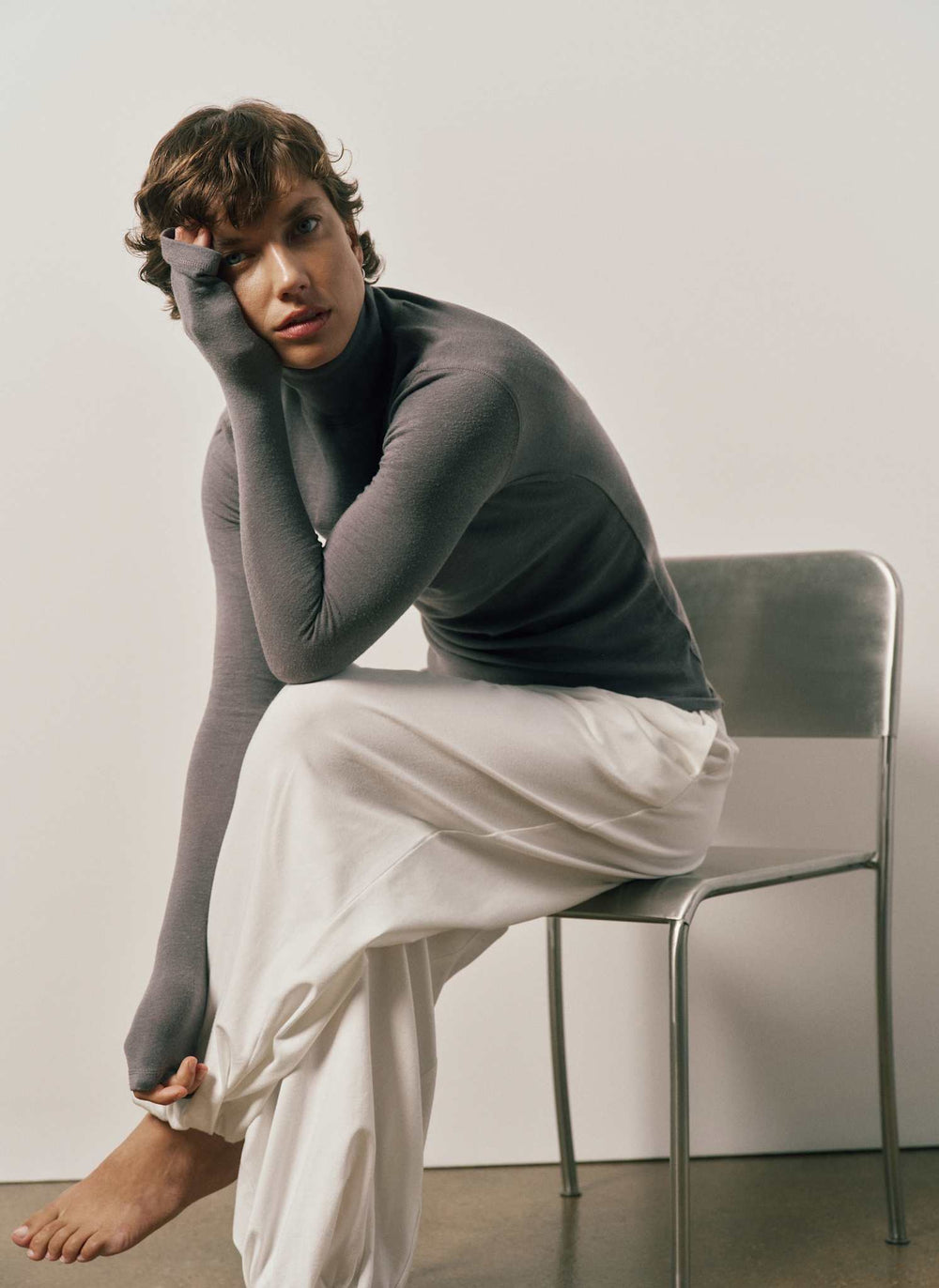 Cloud Funnel Neck Top