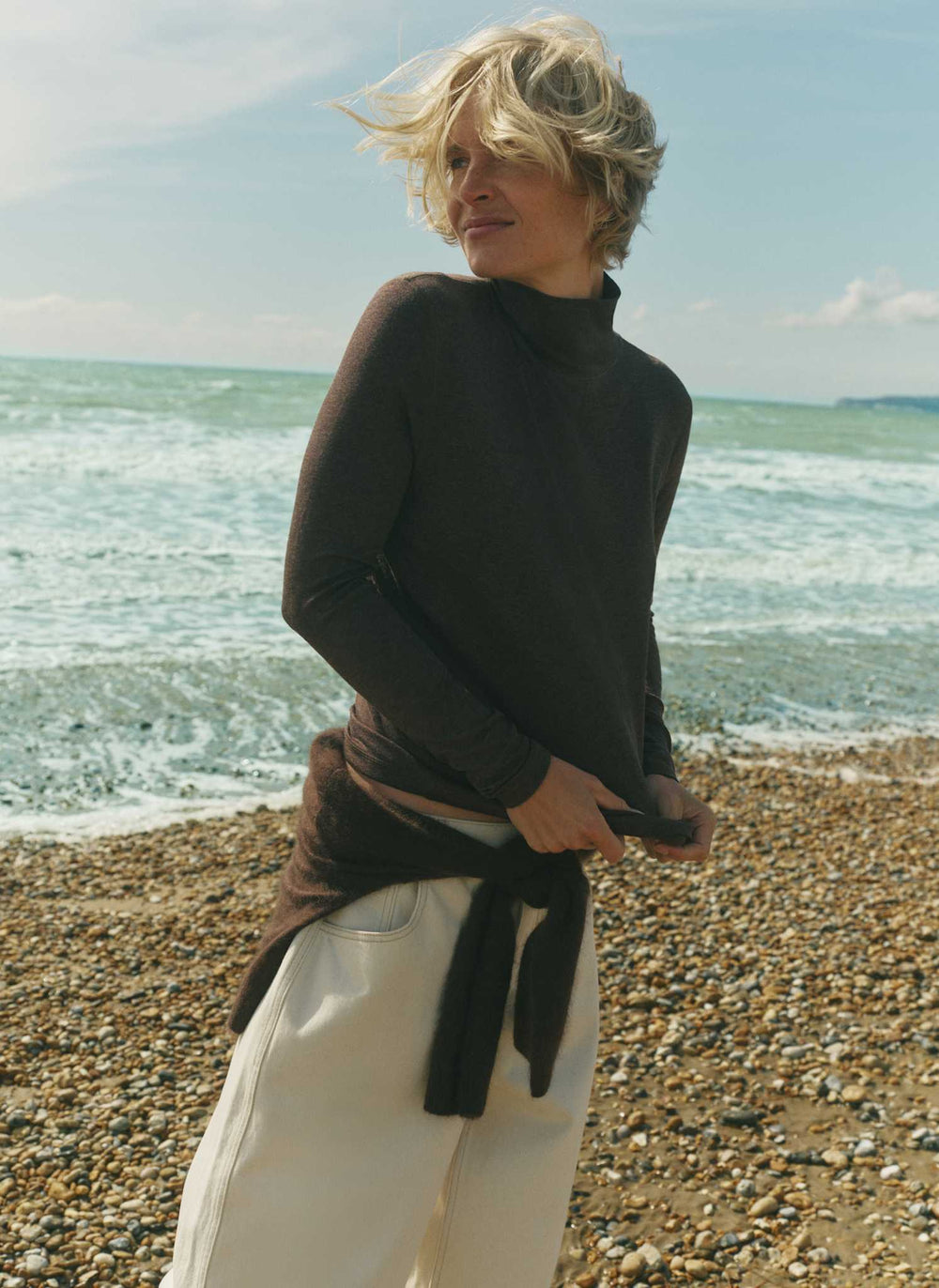 Cloud Funnel Neck Top