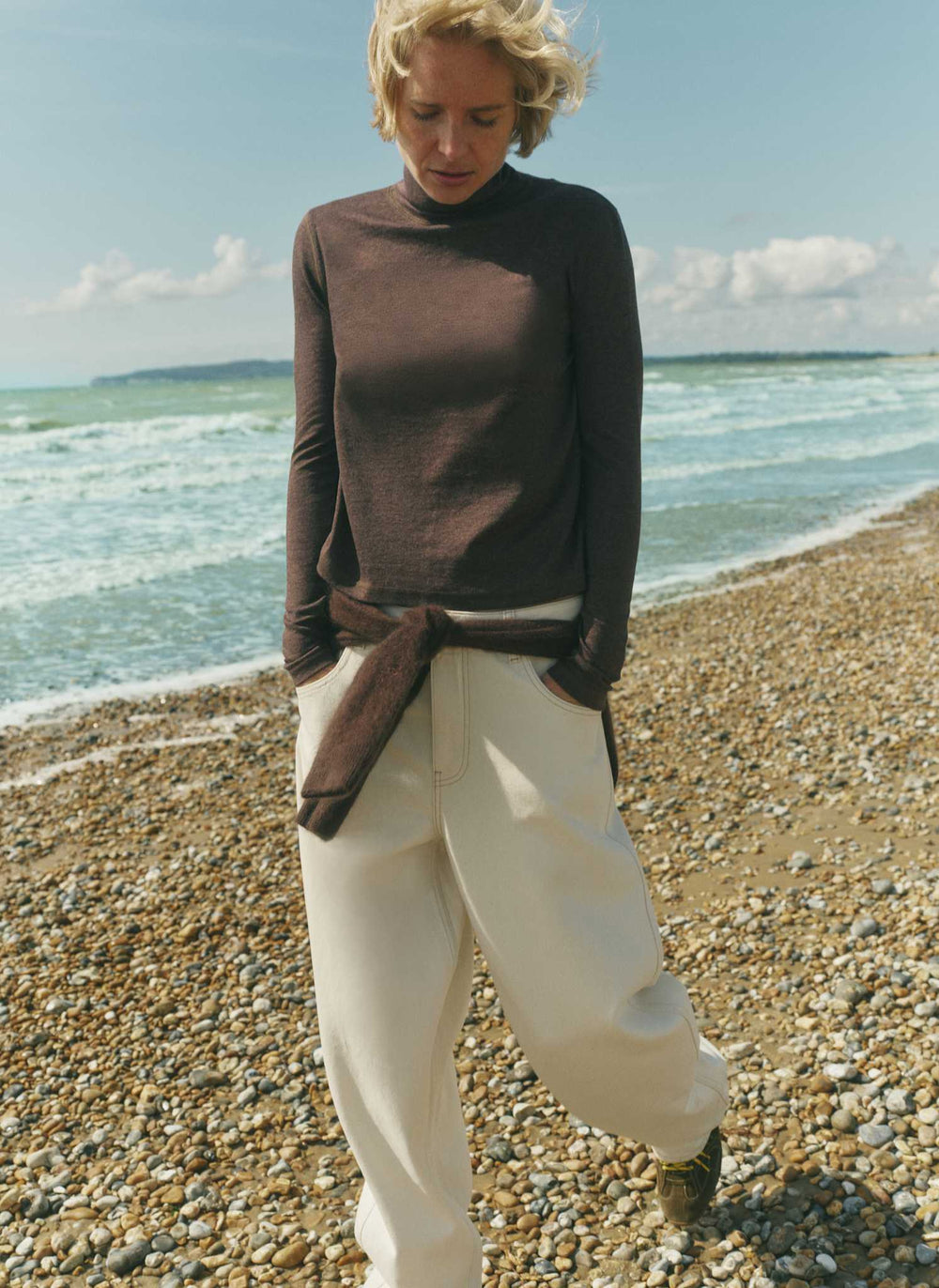 Cloud Funnel Neck Top