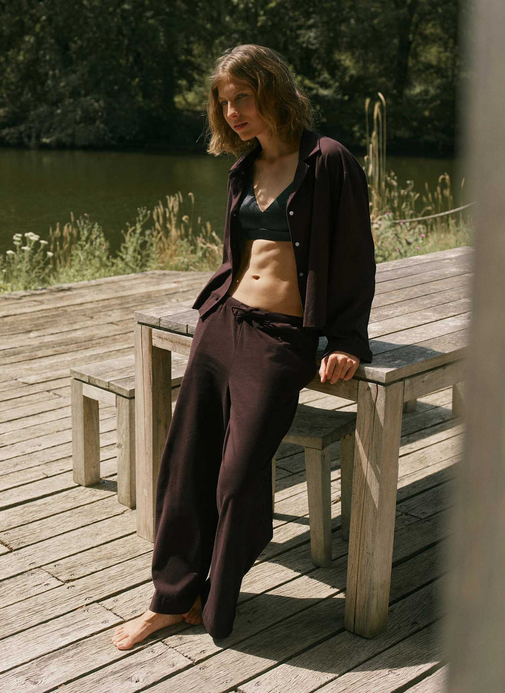 Doze Cotton Jersey Cropped PJ Set