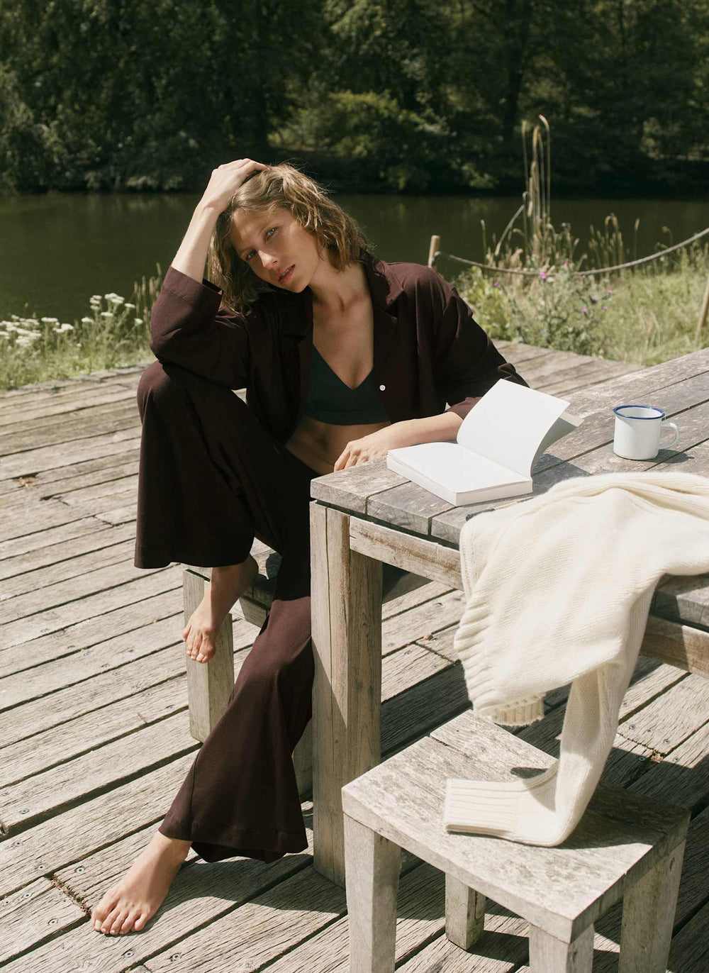 Doze Cotton Jersey Cropped PJ Set