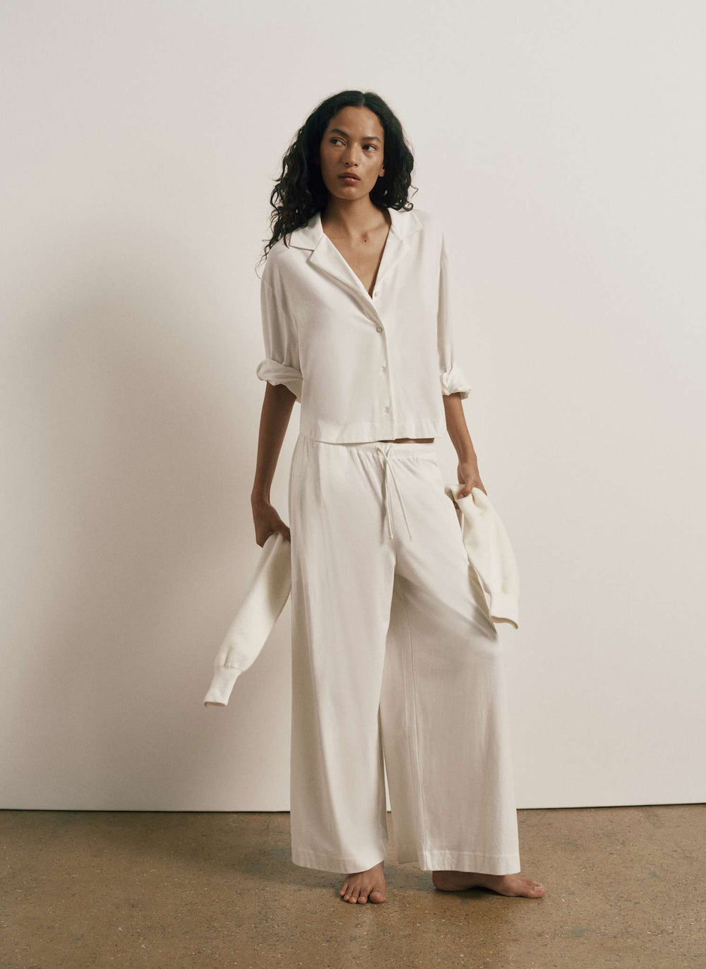 Doze Cotton Jersey Cropped PJ Set