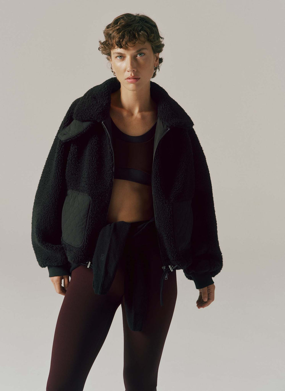Warm Up Sherpa Zip-Up Jacket