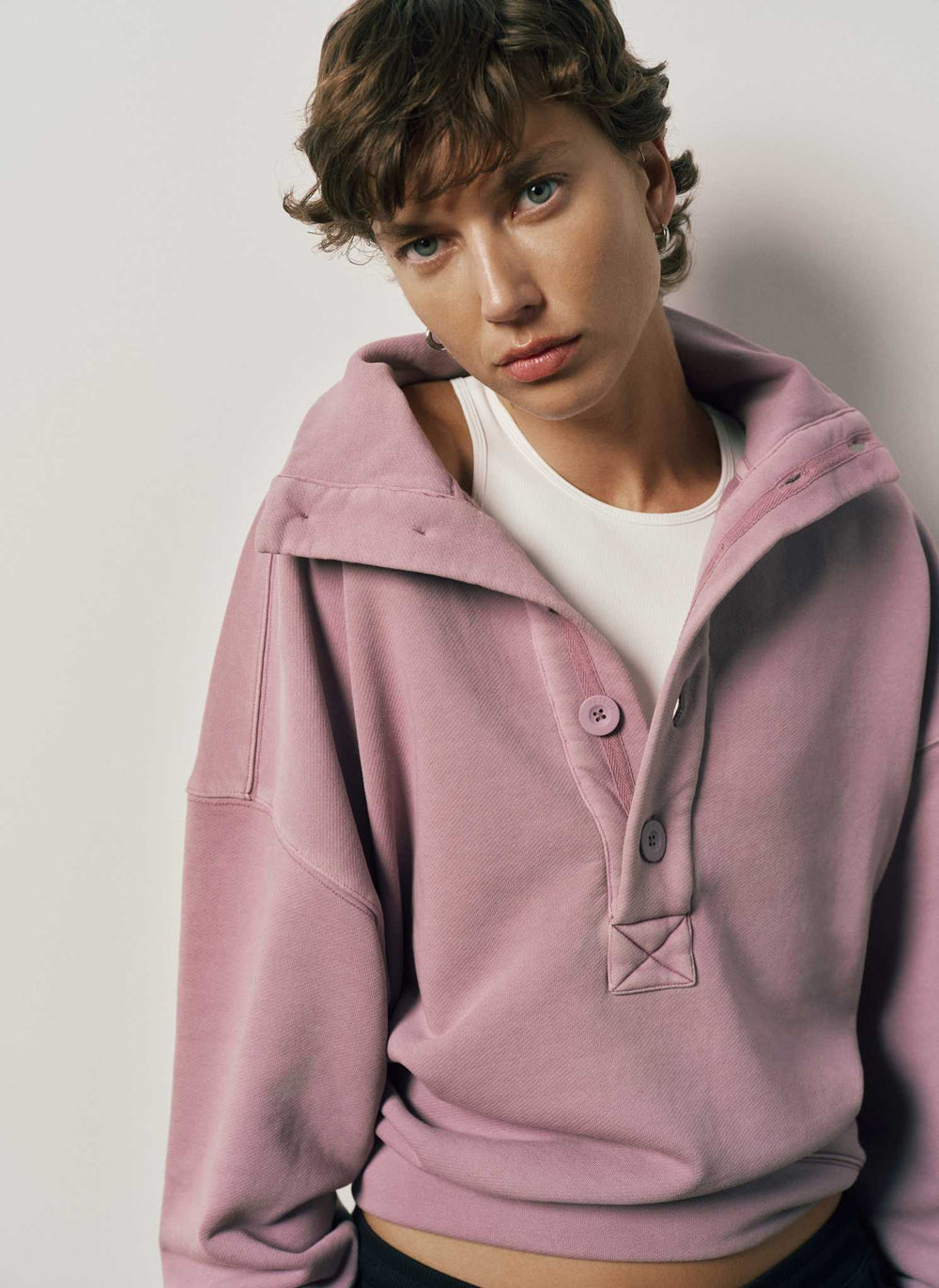 Motion Stand Collar Sweatshirt