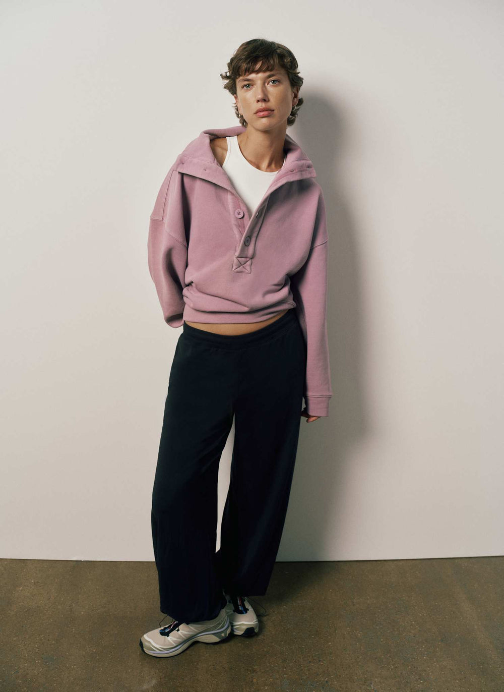 Motion Stand Collar Sweatshirt