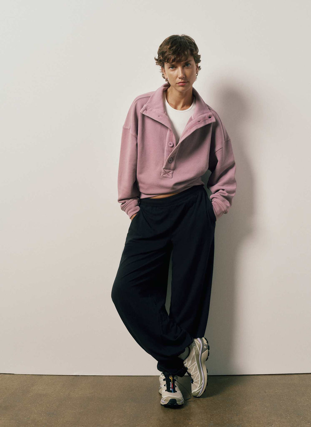 Motion Stand Collar Sweatshirt