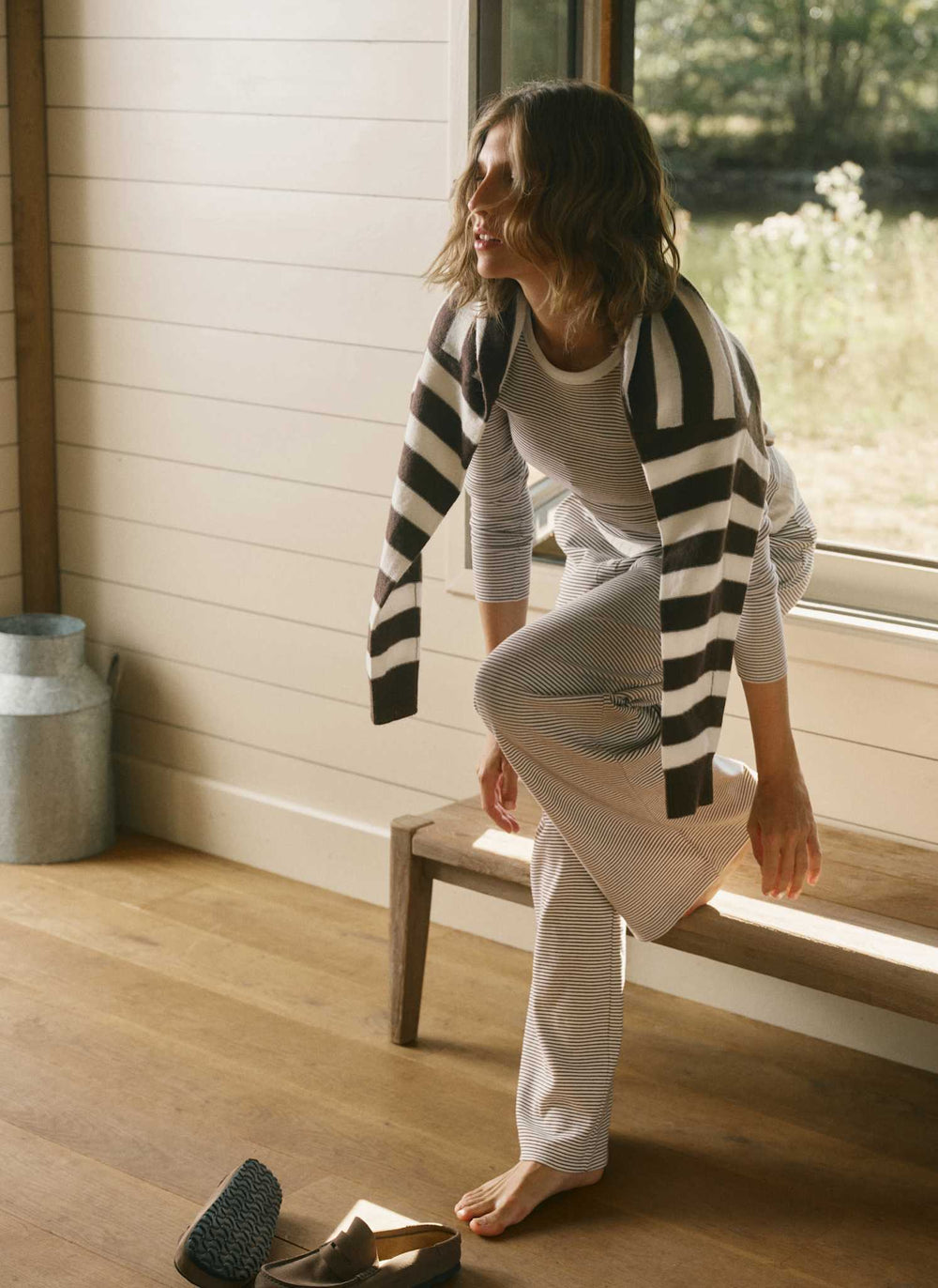 Quiet Rib Cotton Pull On