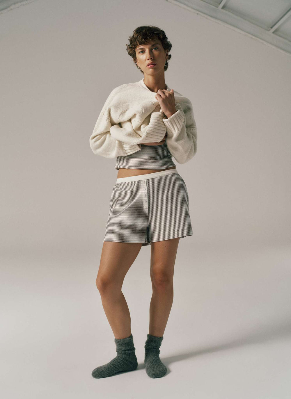 Quiet Rib Cotton Short