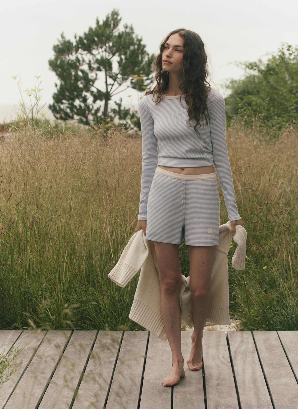 Quiet Rib Cotton Short