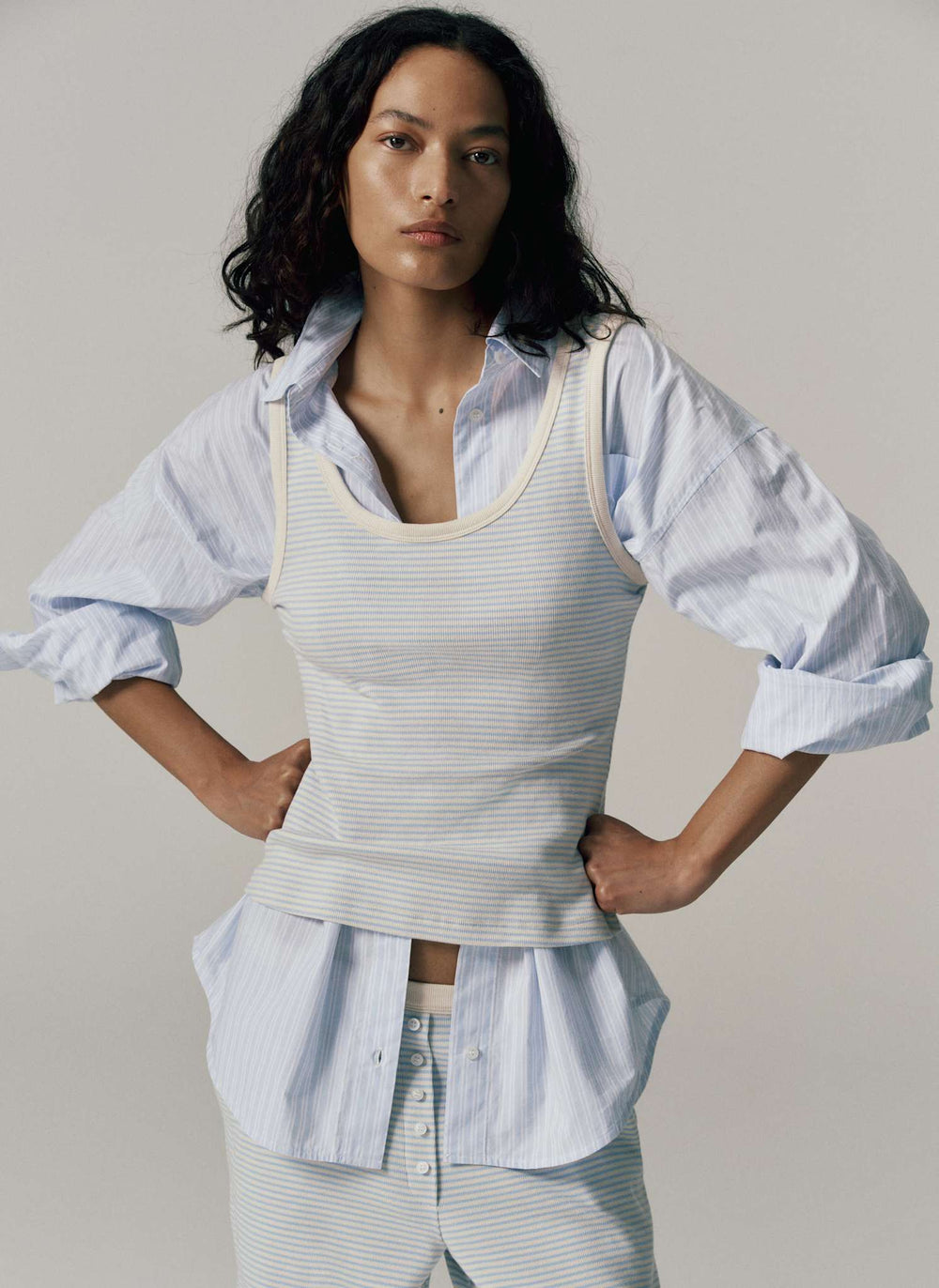 Quiet Rib Cotton Vest