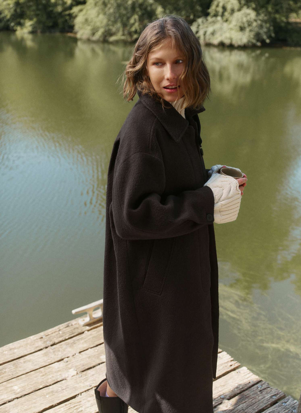 Urban Wool Throw On Coat
